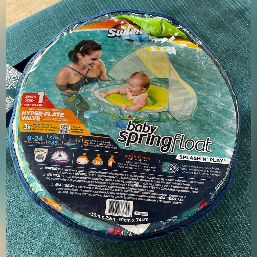 Baby Pool Float with Canopy - Picture 2 of 2